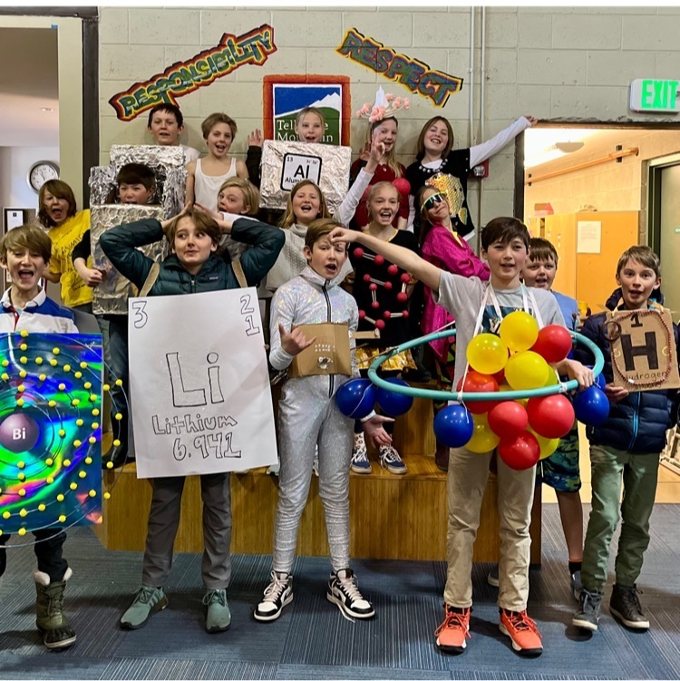 TMS students dressed as elements 